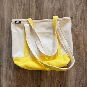Land’s End Yellow Zip Top Tote